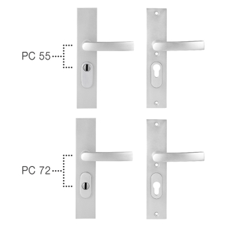 Starx Veiligheidsbeslag met duwer | Starx | 55/72 (Kerntrekbeveiliging, Aluminium) 8610142 K010808247 - 