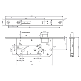 Starx Veiligheidsslot | Starx | 72 mm (SKG**, RVS) 8760332 K010808190 - 