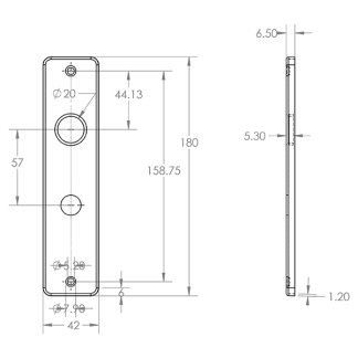 Starx Wc-sluitingschild | Starx (Aluminium, RVS) 44.805.51 K010809785 - 