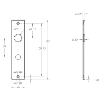 Starx Wc-sluitingschild | Starx (Aluminium, Zwart) 44.805.32 K010809779 - 