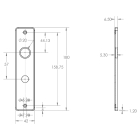 Starx Wc-sluitingschild | Starx (Aluminium, Zwart) 44.805.32 K010809779 - 4