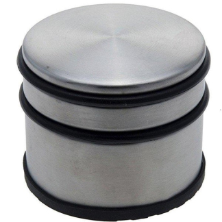 Storage solutions Deurstopper |  7.5 cm x Ø 9 cm (RVS, Rubber) 170297330 K010809844