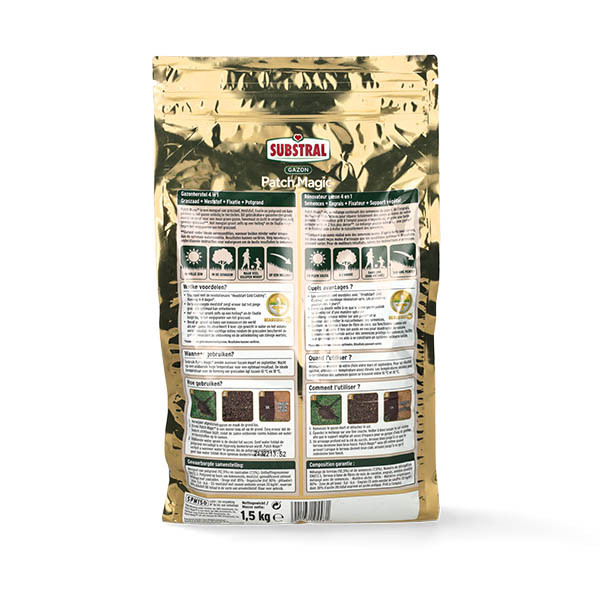 Substral Graszaad herstel 4-in-1 | Substral | 3.2 m² (Kale plekken, Meststof, 1.5 kg) SPM150 K170115533 - 3