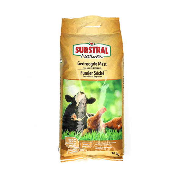 Substral Naturen Gedroogde mest | Substral Naturen | 10 kg (Koeien en kippen, Bio-label) SNKM10EA K170115563 - 1