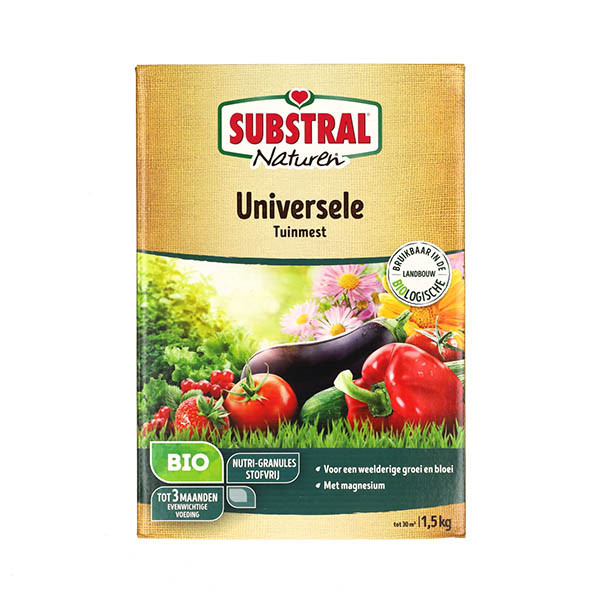Substral Naturen Tuinmest | Substral Naturen | 1.5 kg (Universeel, 30 m², Bio-label) SNMU150 K170115561 - 1