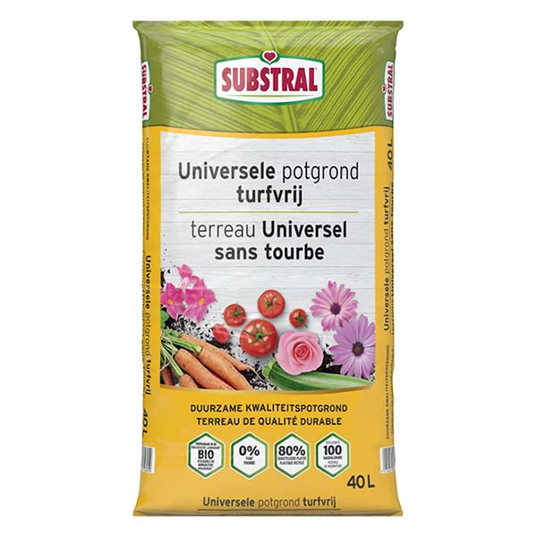 Substral Potgrond | Substral | 40 liter (Universeel, Natuurlijk, Turfvrij) SPUT40 K170115525 - 1