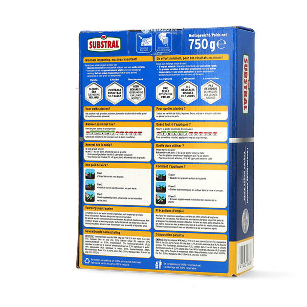Substral Tuinmest | Substral | 750 gram (25 m², Universeel, 6 maanden voeding) SOUM075 K170115553 - 3