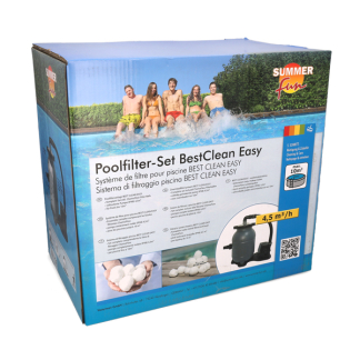 Summer Fun Filterpomp met filterbolletjes | Summer Fun | 4.5 m³/u (Geschikt voor 1100 tot 10.000 liter, Speedclean) 7025032084 K170115507