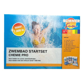 Summer Fun Startset zwembad | Summer Fun (Testset, pH-regelaar, Chloor, Vlokfix, Chloordrijver) 7010012233 K170115322 - 