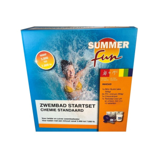 Summer Fun Startset zwembad groot | Summer Fun (Testtabletten, pH-, Chloortabletten, Chloordrijver) 7010012149 K170115187 - 