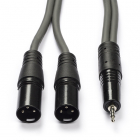 Sweex 2x XLR (m) naar jack 3.5 mm kabel - Sweex - 1.5 meter (Stereo, Gebalanceerd, 100% koper) SWOP15310E15 K010307005 Sweex 2x XLR (m) naar jack 3.5 mm kabel - Sweex - 1.5 meter (Stereo, Gebalanceerd, 100% koper) SWOP15310E15 K010307005