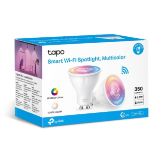TP-Link GU10 smart led lamp | TP-Link Tapo | Spot (Led, 3.7W, 350lm, 2200-6500K, RGB, Dimbaar) TapoL630 K170203475 - 3