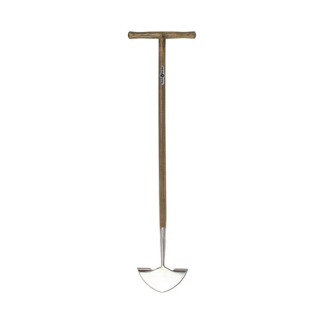 Talen Tools Graskantensnijder | Talen Tools | Dutch Garden | 90 cm (Rond, Omgebogen werkblad, T-handvat, RVS, Essenhout) RDG7 K170116882