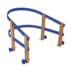 Talen Tools Rugsteun voor slee | Talen Tools | 90 x 25 x 3 cm (Hout, Kunststof, Blauw) SL117 K170116888 - 1