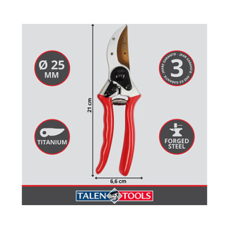 Talen Tools Snoeischaar | Talen Tools (25 mm, Anti-slip, Lederen holster, Bypass) SQ53 K170116903 - 2