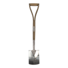 Talen Tools Spade | Talen Tools | Dutch Garden | 80 cm (Midi, Omgebogen werkblad, RVS, Essenhout) RDG4 K170116879 - 2