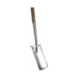 Talen Tools Spade | Talen Tools | Dutch Garden | 80 cm (Omgebogen werkblad, RVS, Essenhout) RDG3 K170116878