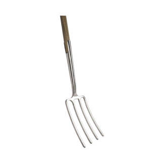 Talen Tools Spitvork | Talen Tools | Dutch Garden | 105 cm (4 tanden, D-handvat, RVS, Essenhout) RDG2 K170116877