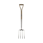 Talen Tools Spitvork | Talen Tools | Dutch Garden | 120 cm (4 tanden, D-handvat, RVS, Essenhout) RDG2 K170116877 - 2