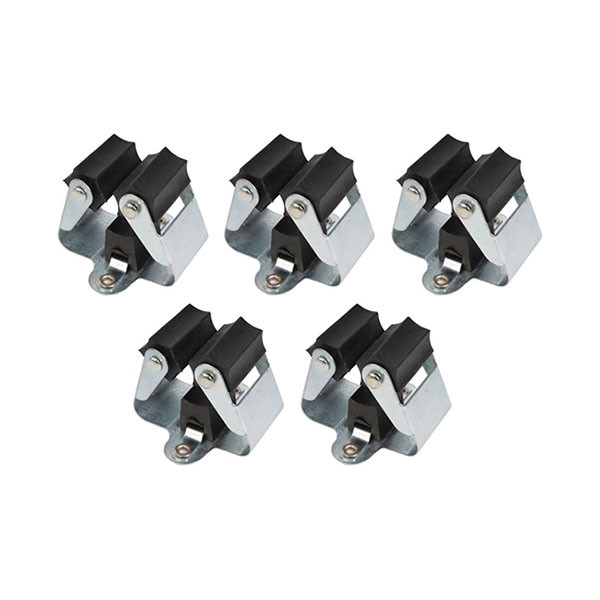 Talen Tools Tuingereedschaphouders | Talen Tools | 58 x 10 x 5 cm (5 klemmen, Op rail, Rubber) BD64SET K170116825 - 2