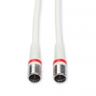 Coax kabel Ziggo - Technetix - 1.5 meter (F connector, Wit)