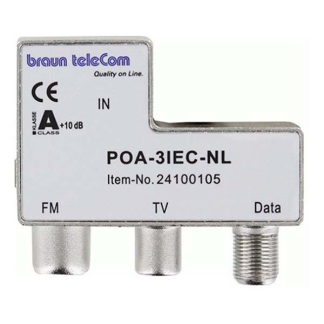 Technetix Coax splitter - Braun Telecom (FM/TV/Data) 99900905 POA03IEC-NL K030408003 - 1