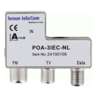 Coax splitter - Braun Telecom (FM/TV/Data)