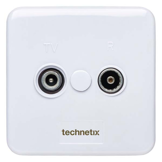 Technetix Coax wandcontactdoos - Technetix TRAS-2000 (Ziggo gecertificeerd) 10531018 TRAS2000 K010408011 - 2