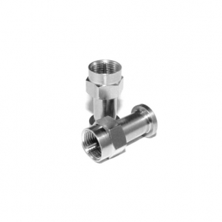 Technetix F-Connector | Voor netwerk en coax kabels Technetix (Zilver, Metaal, 7 mm) 19012183 K060302366 - 1