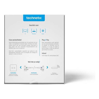Technetix KabelKeur Coax kabel - Technetix - 10 meter (Digitaal, Haaks) 11201550 RLA21-10 C010408030 - 6