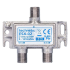 Technetix KabelKeur F connector splitter - Technetix (2-weg, 4.5 dB, Ziggo gecertificeerd) 19008530 ESX-02 C030408109 - 2