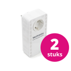 Technetix Powerline adapter | Technetix | 1 poort | 2 stuks (1 Gbps, Pass-through, Bridge) 050604105 V050604105 Technetix Powerline adapter | Technetix | 1 poort | 2 stuks (1 Gbps, Pass-through, Bridge) 050604105 V050604105