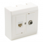 Technetix RJ45 wandcontactdoos | Technetix (1 x RJ45 en Coax, Cat6a, Inbouw) 11201706 K060302294 Technetix RJ45 wandcontactdoos | Technetix (1 x RJ45 en Coax, Cat6a, Inbouw) 11201706 K060302294