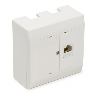Technetix RJ45 wandcontactdoos | UTP | Technetix (1 x RJ45, Cat5e, Cat6 en Cat6a, Modulair, Inbouw/Opbouw) 11201705 K101301021 - 1