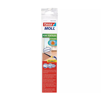 Tesa Dorpelstrip | Tesa | 1 meter (Nylon borstel, Kunststof, Voor tapijt, Zelfklevend, Transparant) 05403-00102-00 K100702567 - 1