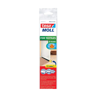 Tesa Dorpelstrip | Tesa | 1 meter (Nylon borstel, Kunststof, Voor tapijt, Zelfklevend, Wit) 05403-00100-00 K100702565