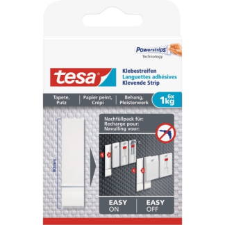 Tesa Powerstrips | Tesa | 6 stuks | 1 kg (Behang, Pleisterwerk) 77771 77771-00000-00 77771-00000-20 K100702715 - 