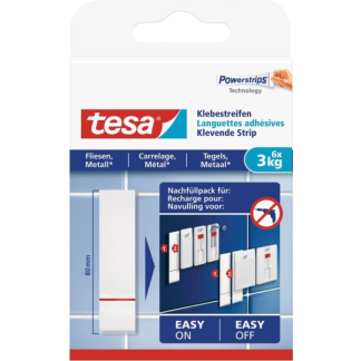 Tesa Powerstrips | Tesa | 6 stuks | 3 kg (Tegels, Metaal) 77761 77761-00000-20 K100702717 - 1
