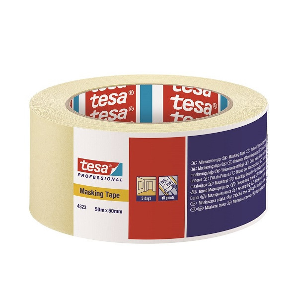 Tesa Schilderstape | Tesa | 50 mm x 50 meter (Universeel) 04323-00044-00 K180107131 - 1