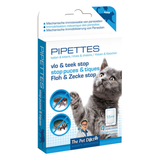 The Pet Doctor Teken- & vlooienpipet | The Pet Doctor (Kat, 4 stuks) 82995 K170114007 - 1