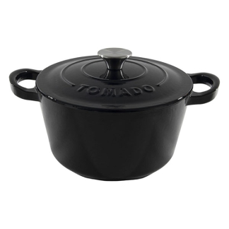 Tomado Braadpan | Tomado | Ø 24 x 11 cm (4.5 liter, Gietijzer, Zwart) 23460504 K170105225 - 1