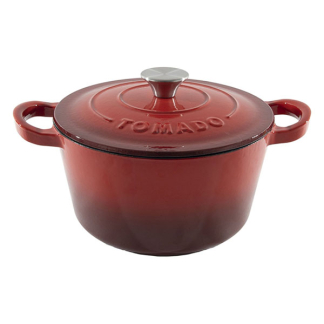 Tomado Braadpan | Tomado | Ø 28 x 11 cm (6 liter, Gietijzer, Rood) 23460507 K170105228 - 1