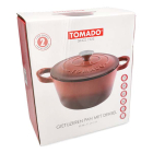 Tomado Braadpan | Tomado | Ø 28 x 11 cm (6 liter, Gietijzer, Rood) 23460507 K170105228 - 3