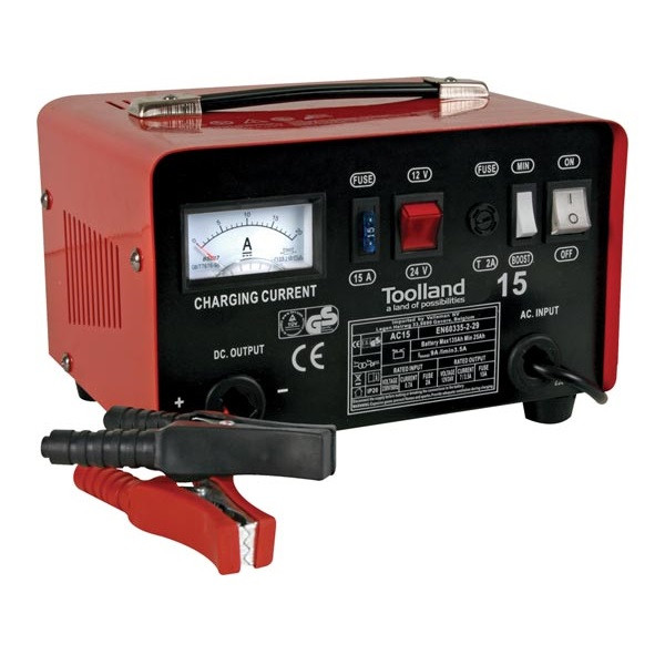 Toolland Loodaccu lader 9 A - Toolland (12 VDC / 24 VDC, Boostfunctie) AC15 K120510027 - 1