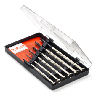 Toolland Precisie schroevendraaierset | Toolland | 6-delig (Plat, Kruiskop) HSET06 K180106782 - 1