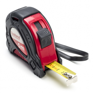 Toolland Rolmaat | Toolland | 5 meter (2 blokkeerknoppen, Polsband) HRUT5PRO K100701004 - 1