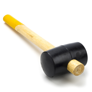 Toolland Rubberen hamer | Toolland | 500 gram (Houten handgreep) RH500 K180106797 - 1