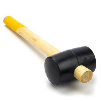 Toolland Rubberen hamer | Toolland | 500 gram (Houten handgreep) RH500 K180106797 - 