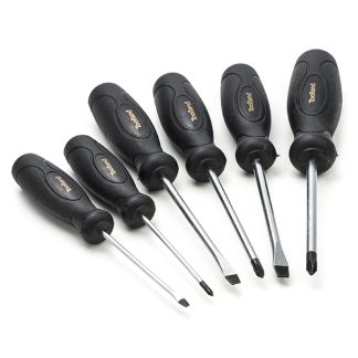 Toolland Schroevendraaierset | Toolland | 6-delig (Kruiskop, Plat) HSET20 K180106728 - 1