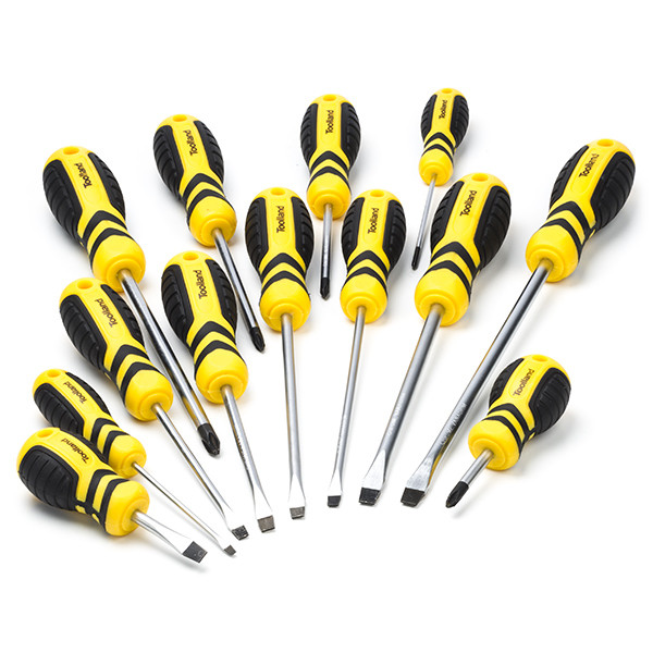 Toolland Schroevendraaierset met houder | Toolland | 13-delig (Kruiskop, Plat) HSCRSET02N K180106732 - 1